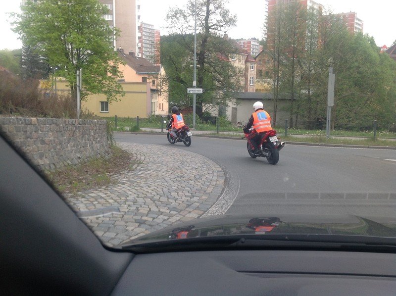 Zkouška z jízdy na motorce