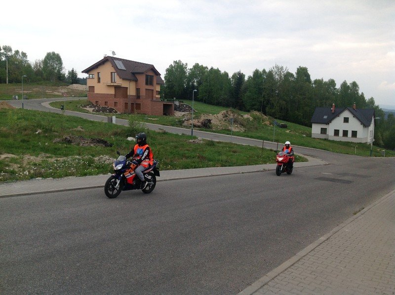Zkouška z jízdy na motorce