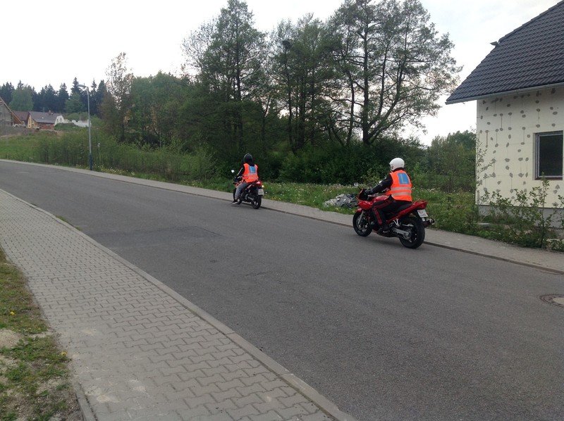 Zkouška z jízdy na motorce