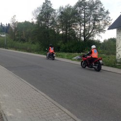 Zkouška z jízdy na motorce